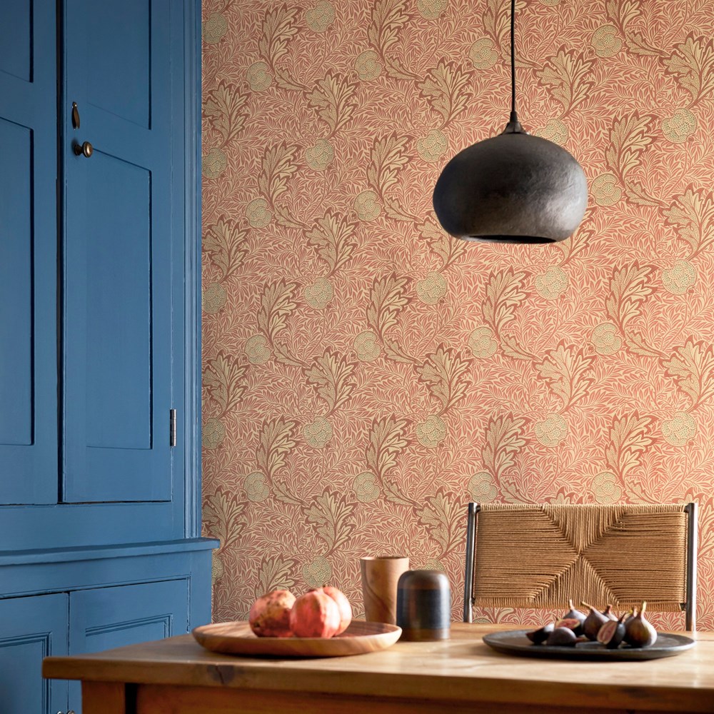 Apple Wallpaper 216688 by Morris & Co in Rust Gold